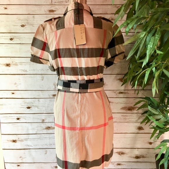 🎉3xHP🎉NWT Burberry Plaid Dress S XXL (European) - Picture 3 of 10